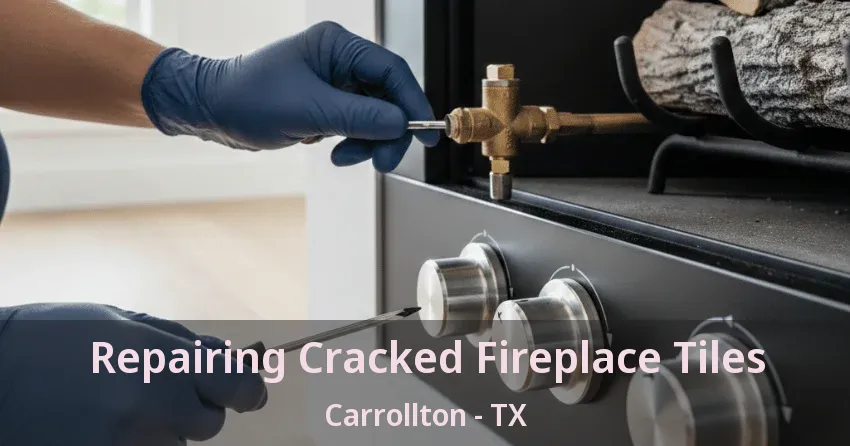 Repairing Cracked Fireplace Tiles Carrollton - TX Repairing Cracked Fireplace Tiles Carrollton - TX